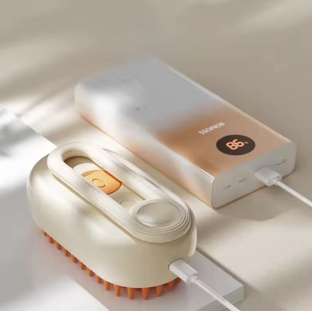 🔥🐕 ¡Cepilla, limpia y desinfecta al instante! 💦 El poder del vapor para un pelaje suave, libre de bacterias y más brillante que nunca.