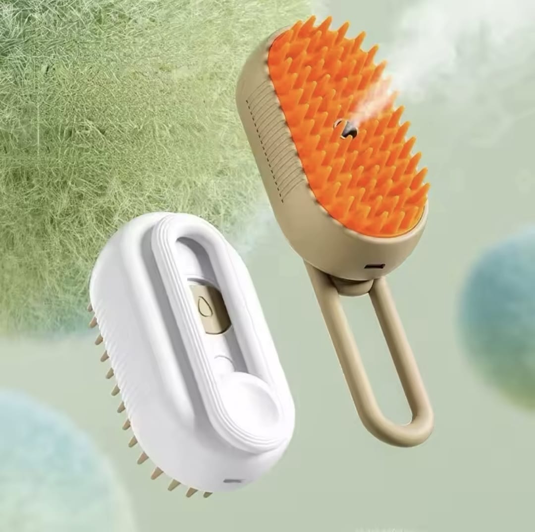 🔥🐕 ¡Cepilla, limpia y desinfecta al instante! 💦 El poder del vapor para un pelaje suave, libre de bacterias y más brillante que nunca.