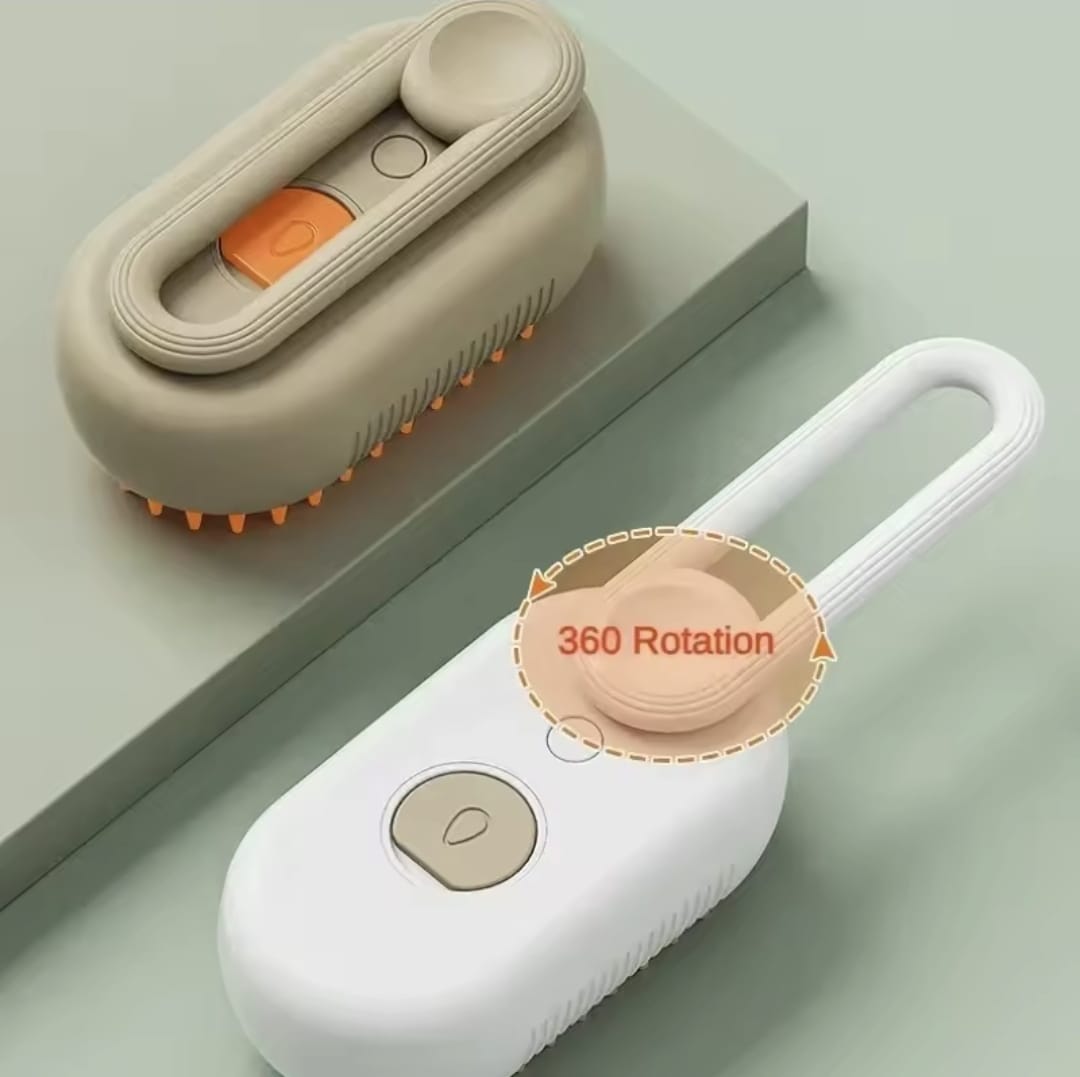 🔥🐕 ¡Cepilla, limpia y desinfecta al instante! 💦 El poder del vapor para un pelaje suave, libre de bacterias y más brillante que nunca.