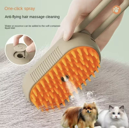 🔥🐕 ¡Cepilla, limpia y desinfecta al instante! 💦 El poder del vapor para un pelaje suave, libre de bacterias y más brillante que nunca.