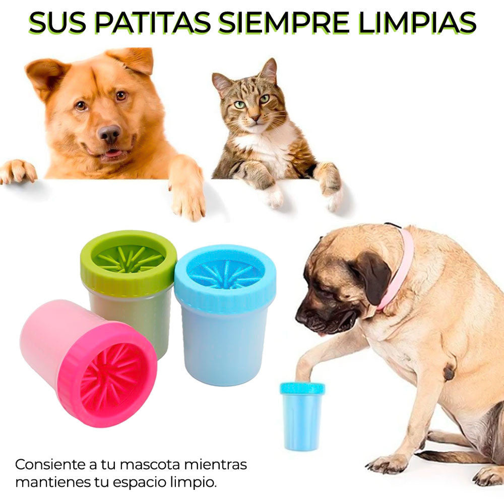 Lava las patitas de tu peludo sin ensuciar tu casa 🐾